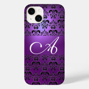 COQUE POUR iPhone 14 ÉLÉGANT MONOGRAM DE DOMMASQUES NOIR