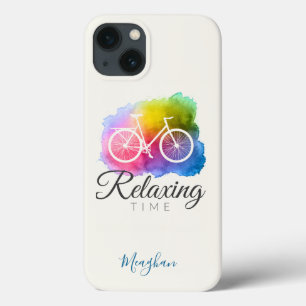Case-Mate iPhone Case Élégant Monogramme Aquarelle Bicycle