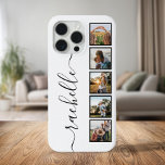 Coque Case-Mate iPhone Élégant Monogramme de script Personnalisé Photo Co<br><div class="desc">Élégant Script Monogramme Photo personnalisée coque iphone de collage</div>