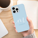 Coque Case-Mate iPhone Élégant monogramme initial minimaliste<br><div class="desc">Élégant Script Minimaliste Moderne Monogramme Téléphone Case. Créez votre propre coque iphone personnalisé avec un nom initial personnalisé.</div>