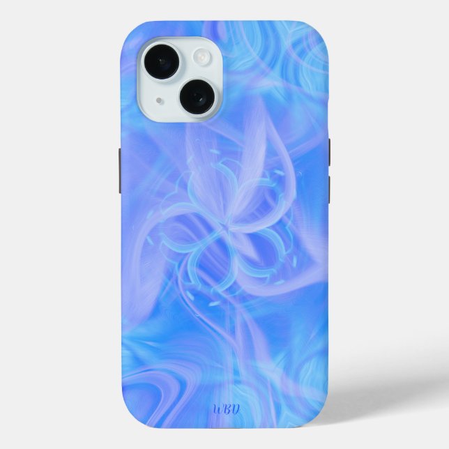 Coques Case-Mate iPhone Élégant Monogramme moderne design coloré (Verso)