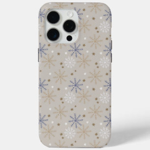 Coque Case-Mate iPhone Élégant Motif beige Snowflake