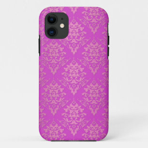 Etui iPhone Case-Mate Élégant motif damassé rose chaud féminin