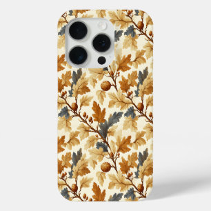 Coque Case-Mate iPhone Élégant Motif d'automne feuille de chêne et pineco