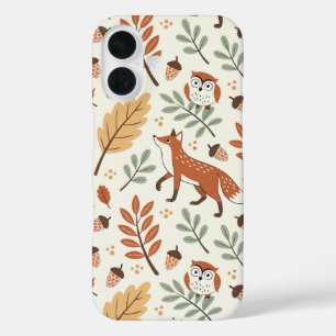 Coque Pour iPhone 16 Élégant Motif d'automne scandinave