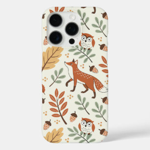 Coque iPhone 16 Pro Élégant Motif d'automne scandinave