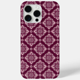 Coque Case-Mate iPhone Élégant motif floral géométrique Vintage