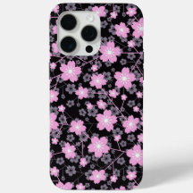 Élégant motif floral rose joli en fleur de cerisie