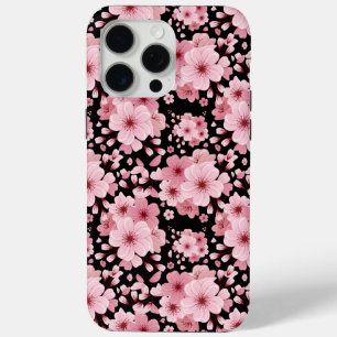 Coque Case-Mate iPhone Élégant motif floral rose joli en fleur de cerisie