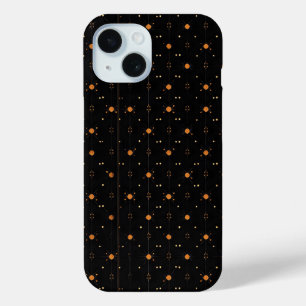 Coque Case-Mate iPhone Elégant Motif foncé, points jaunes