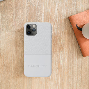 Case-Mate iPhone Case Élégant Motif Mandala argent sur le nom blanc