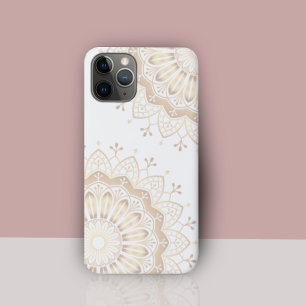 Case-Mate iPhone Case Elégant Motif Mandala Gold sur blanc