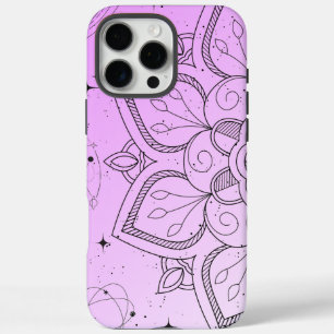 Coque iPhone 16 Pro Max Élégant Motif Mandala   iPhone 16 personnalisable