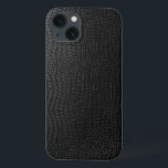 Case-Mate iPhone Case Élégant Motif Snakeskin en cuir noir<br><div class="desc">Elégant look motif en cuir noir serpent.</div>