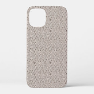 Case-Mate iPhone Case Élégant motif tricot diamant faux crème pâle