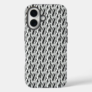 Coque Pour iPhone 16 Élégant Noir et Blanc