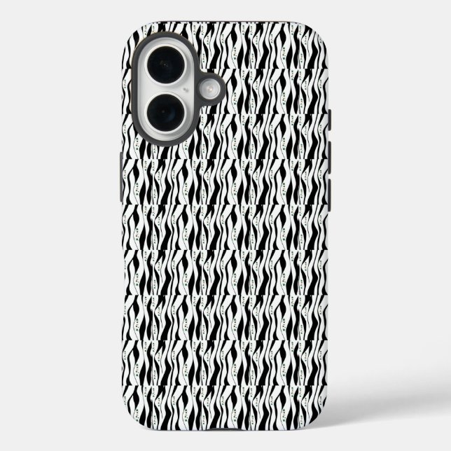 Coques Case-Mate iPhone  Élégant Noir et Blanc  (Verso)