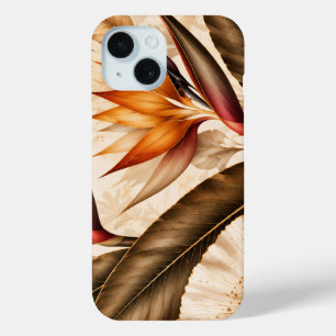 Coque Case-Mate iPhone Élégant Oiseau de Paradis & Ginkgo Art Botanique