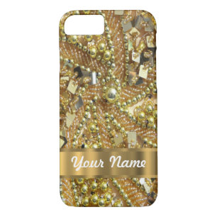 Coque iPhone 8/7 Elégant or bling