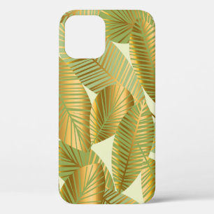 Case-Mate iPhone Case élégant or exotique feuilles sans couture motif
