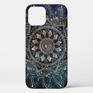 Case-Mate iPhone Case Elégant or Mandala Blue Galaxy Design