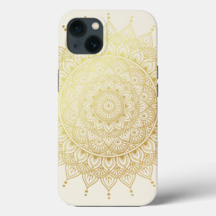Case-Mate iPhone Case Elégant or sur crème Floral Henna Mandala Coque-