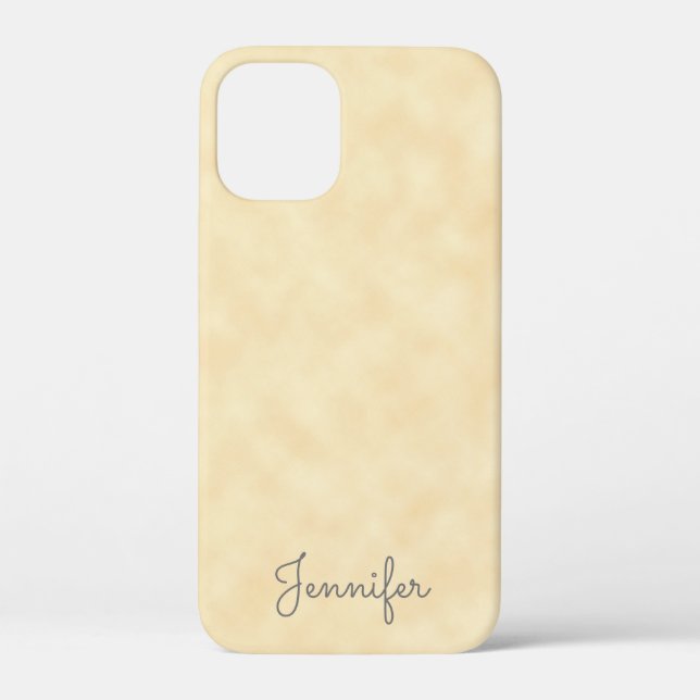 Coques Case-Mate iPhone Elégant parchemin antique avec nom (Verso)