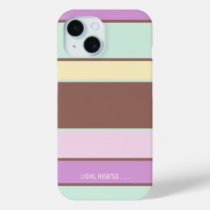 Coque Case-Mate iPhone Elégant Pastel Stripes Personnalisé