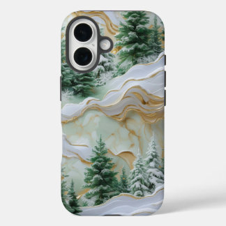 Coque Pour iPhone 16 Elégant pays des merveilles hivernales avec des ar