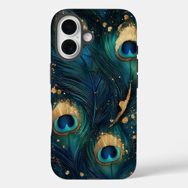 Coques Case-Mate iPhone Élégant Peacock Feather Luxe Téléphone Case (Verso)
