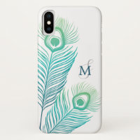 Élégant Peacock Monogramme Vintage