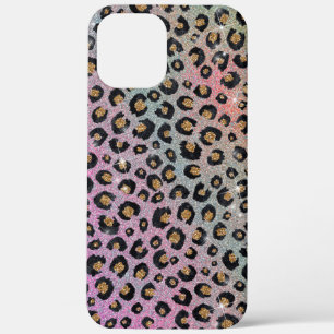 Case-Mate iPhone Case Elegant Pink Blue Gold Glitter Black Leopard