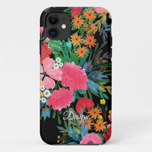 Case-Mate iPhone Case Elegant Pink watercolor Floral Bouquet Design