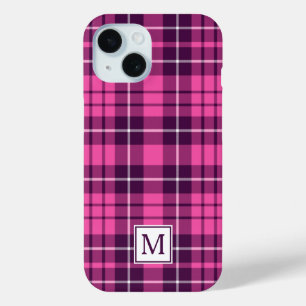Coque Case-Mate iPhone Élégant Plat rose Monogramme