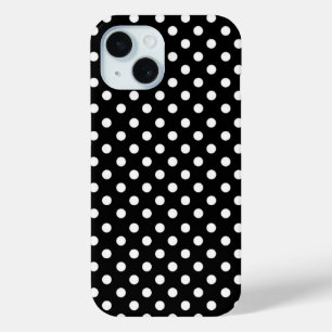 Coque Case-Mate iPhone Élégant pois noir blanc