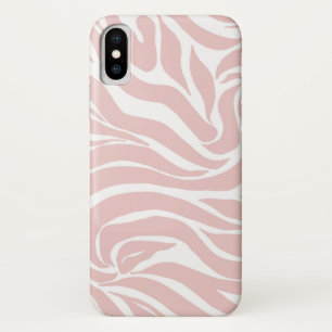 Case-Mate iPhone Case Élégant Poster de animal blanc rose pâle Zèbre