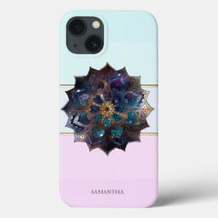 Case-Mate iPhone Case Élégant rayé moderne, Mandala ombré