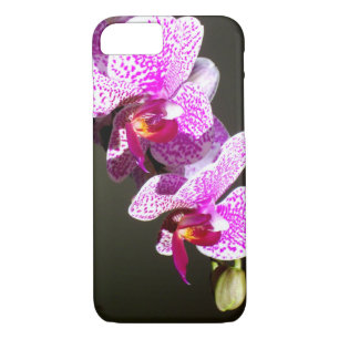 Coque iPhone 7 Élégant rose fleurs tropicales orchidées