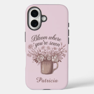 Coque Pour iPhone 16 Élégant rose floral