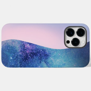 Coque Case-Mate iPhone Elégant rose moderne dégradé galaxie parties scint