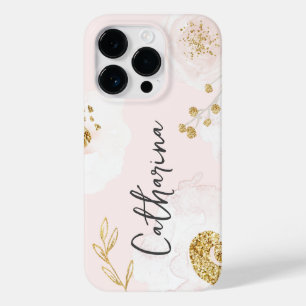Coque Case-Mate iPhone Elégant Rose or floral Pastel Blush Aquarelle