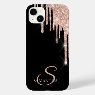 Coque Case-Mate iPhone Élégant Rose Parties scintillant or