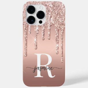 Coque Case-Mate iPhone Élégant Rose Parties scintillant or  Drives métal