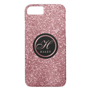 Case-Mate iPhone Case Élégant Rose Parties scintillant or effet Monogram