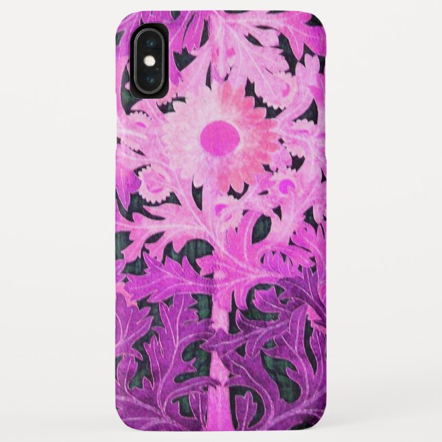 Coques Case-Mate iPhone ÉLÉGANT ROSE PURPLE DAISING Floral Feuilles (Dos)