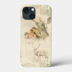 Case-Mate iPhone Case Élégant Rustique Vintage Noël Woodland Collage