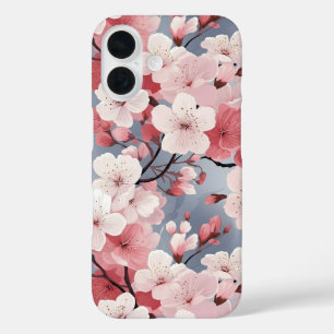 Coque Pour iPhone 16 Élégant Sakura Floral japonais