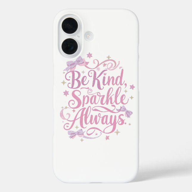 Coques Case-Mate iPhone Élégant scintillement rose et violet en écriture c (Verso)