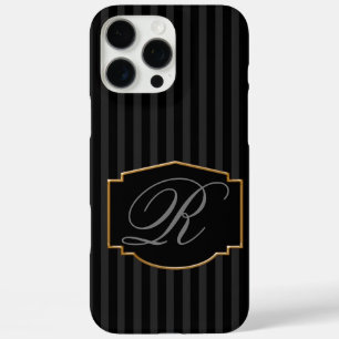 Coque iPhone 16 Pro Max Élégant, Sophistiqué Monogramme