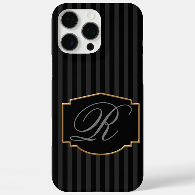 Coques Case-Mate iPhone Élégant, Sophistiqué Monogramme (Verso)